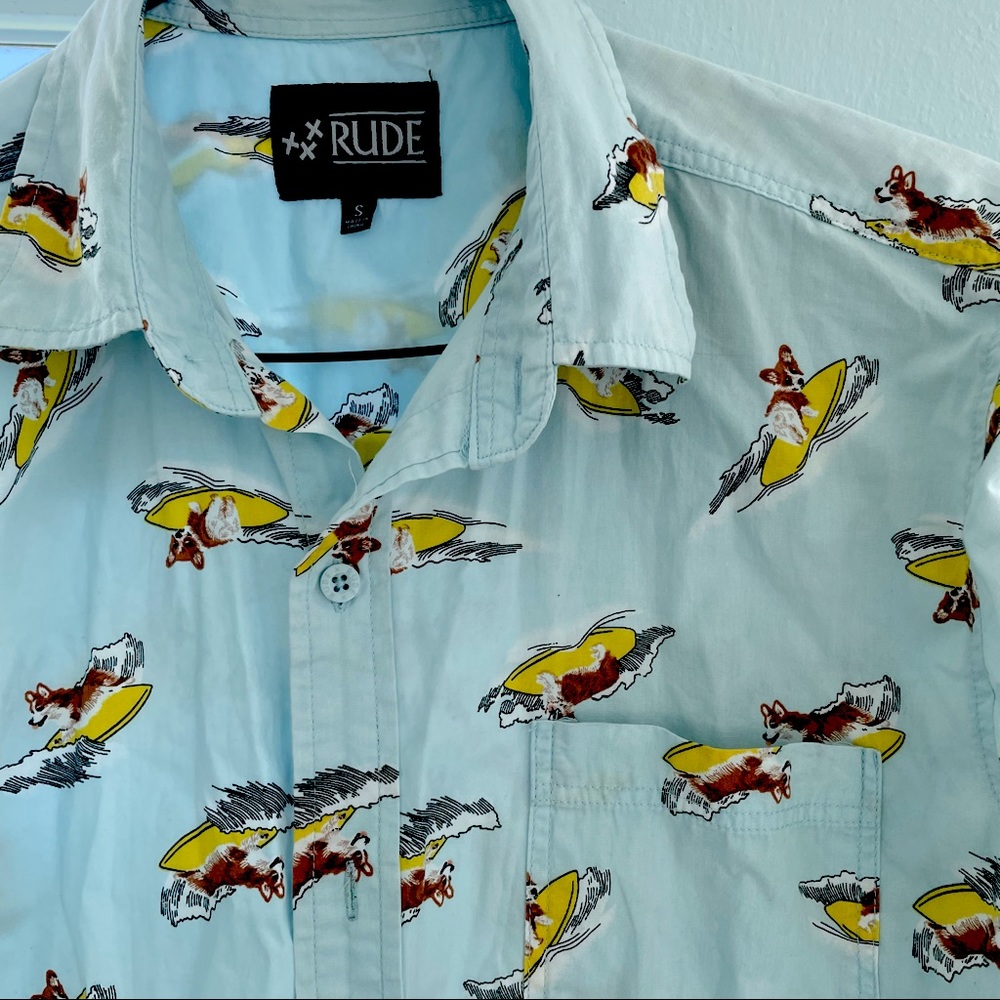 SURFING CORGI SHIRT!!!